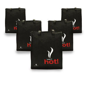 Pack of 5 Large Insulated Cooler Bags
