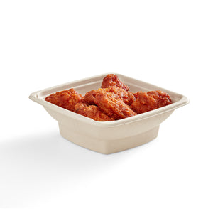 
            
                Load image into Gallery viewer, 28 oz Bamboo Food Containers &amp;amp; PET Lids, 50 containers and 50 lids
            
        