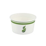 12 oz PLA-Lined Paper Food Containers and CPLA Lids, Qty 50 containers and 50 lids